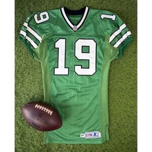 Game Issued Keyshawn Johnson New York Jets Signed 1997 Vintage Football Jersey